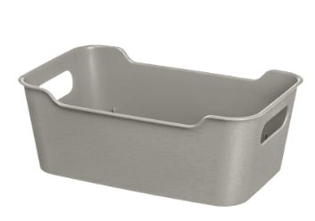 Корзинка универсальная Mango 4,1л 290х180х105мм  (серый)